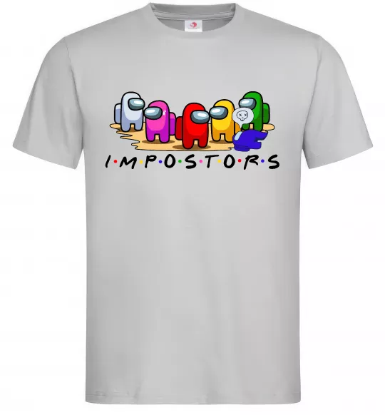 Чоловіча футболка Among us Impostors Сірий фото