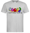 Чоловіча футболка Among us Impostors Сірий фото
