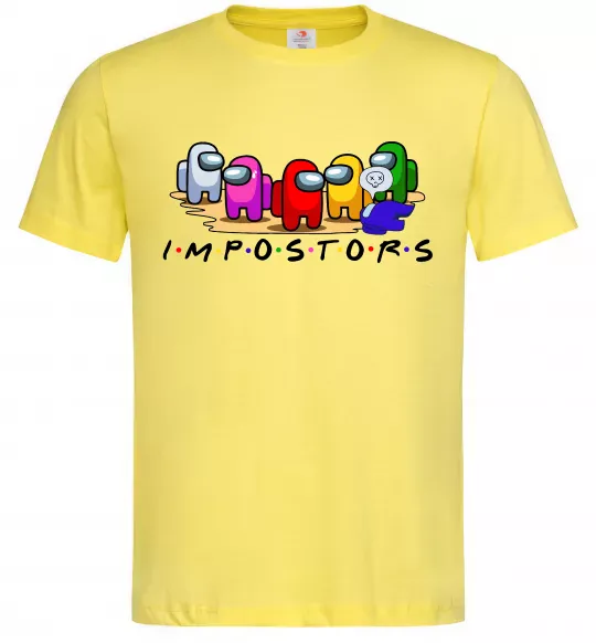 Чоловіча футболка Among us Impostors Лимонний фото
