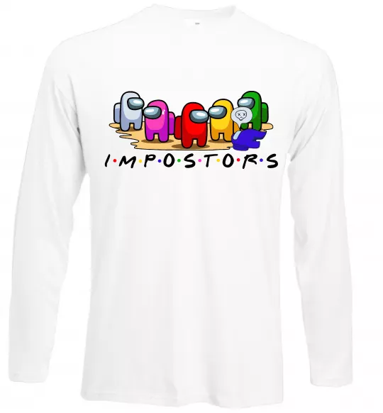 Лонгслив Among us Impostors Белый фото