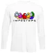 Лонгслив Among us Impostors Белый фото