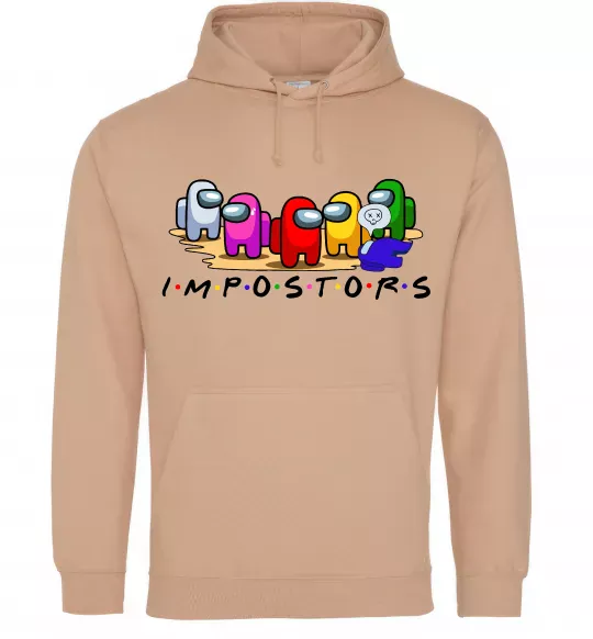 Жіноча толстовка (худі) Among us Impostors Пісочний фото