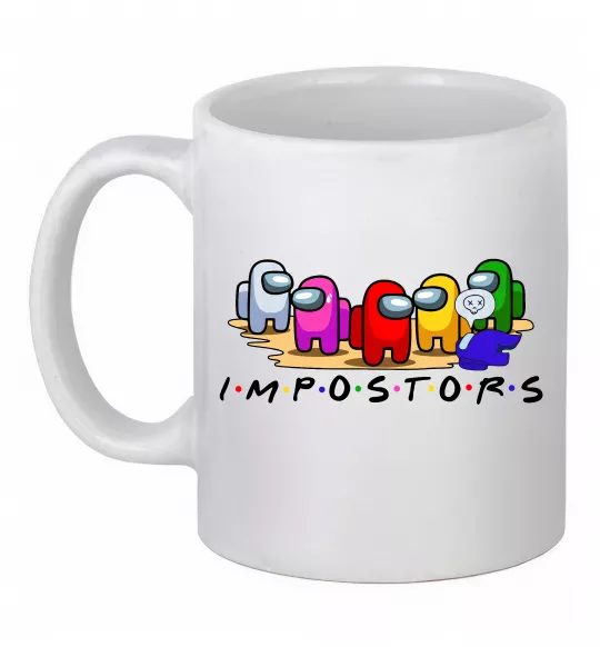 Чашка керамическая Among us Impostors Белый фото