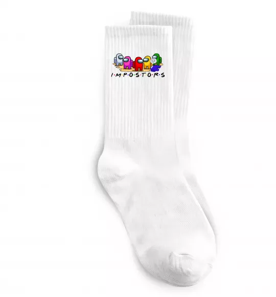 Носки Among us Impostors Белый фото