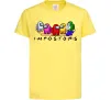 Дитяча футболка Among us Impostors Лимонний фото