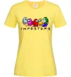 Женская футболка Among us Impostors Лимонный фото