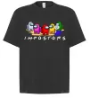 Футболка Оверсайз Among us Impostors Чорний фото