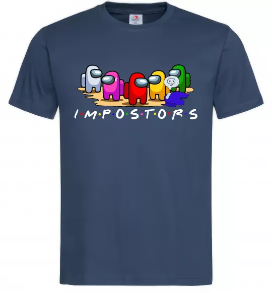 Чоловіча футболка Among us Impostors Темно-синій фото