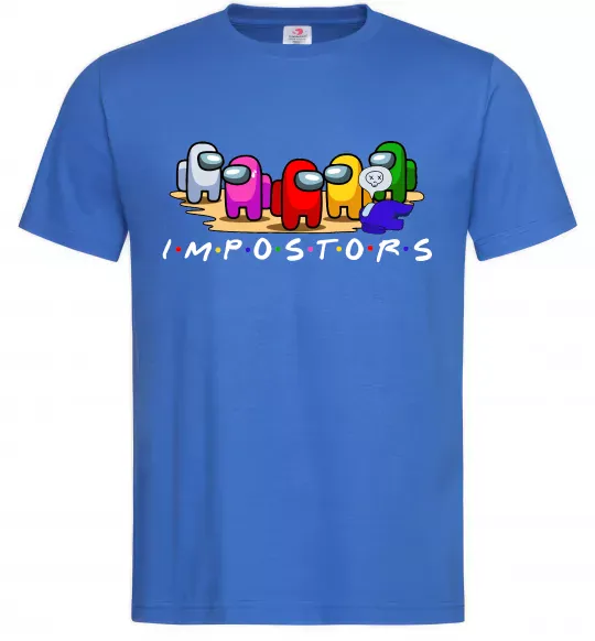 Чоловіча футболка Among us Impostors Яскраво-синій фото