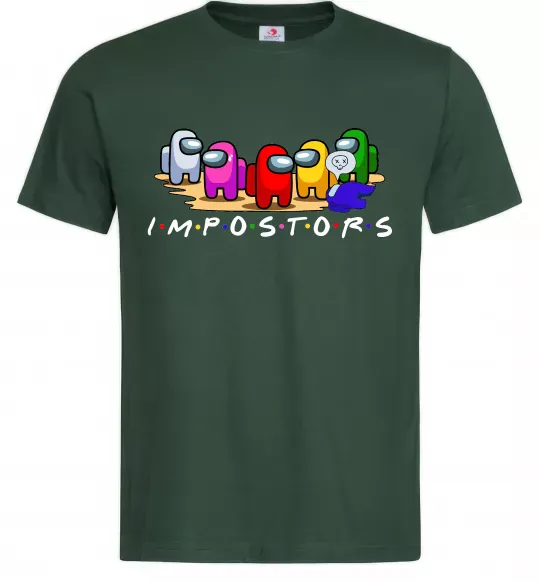 Чоловіча футболка Among us Impostors Темно-зелений фото