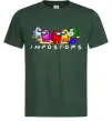 Чоловіча футболка Among us Impostors Темно-зелений фото