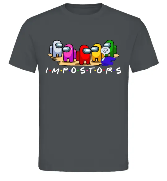 Чоловіча футболка Among us Impostors Графіт фото