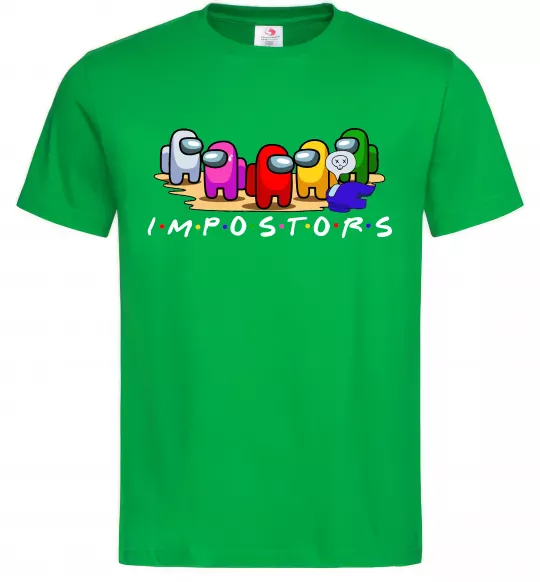 Чоловіча футболка Among us Impostors Зелений фото