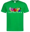 Чоловіча футболка Among us Impostors Зелений фото
