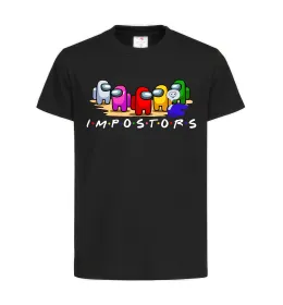 Дитяча футболка Among us Impostors Чорний фото
