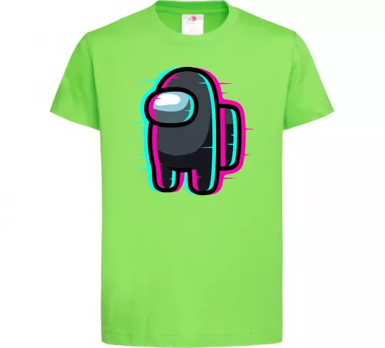 Детская футболка Among us glitch Лаймовый фото