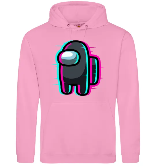 Мужская толстовка (худи) Among us glitch Розовый фото