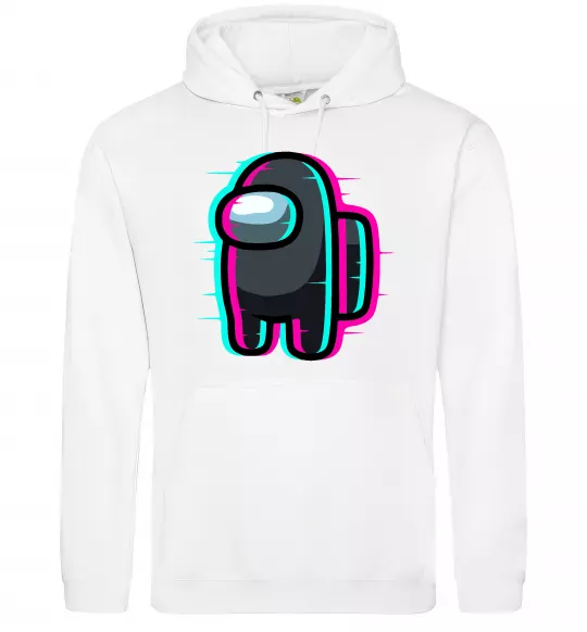 Чоловіча толстовка (худі) Among us glitch Білий фото