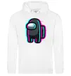 Чоловіча толстовка (худі) Among us glitch Білий фото