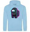Женская толстовка (худи) Among us glitch Голубой фото
