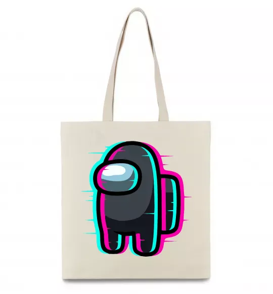 Эко-сумка Among us glitch Бежевый фото