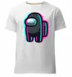 Чоловіча преміум футболка Among us glitch Білий фото