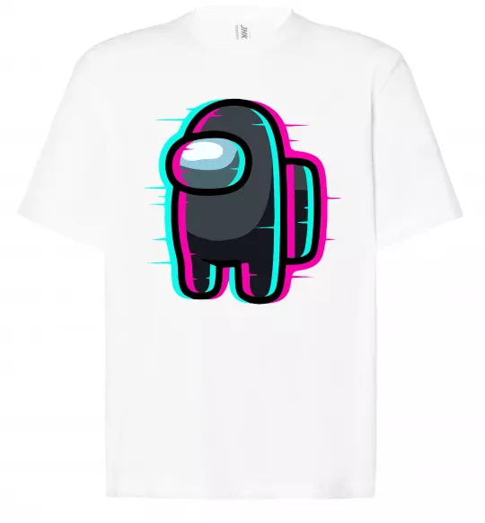 Футболка Оверсайз Among us glitch Белый фото