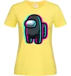 Жіноча футболка Among us glitch Лимонний фото