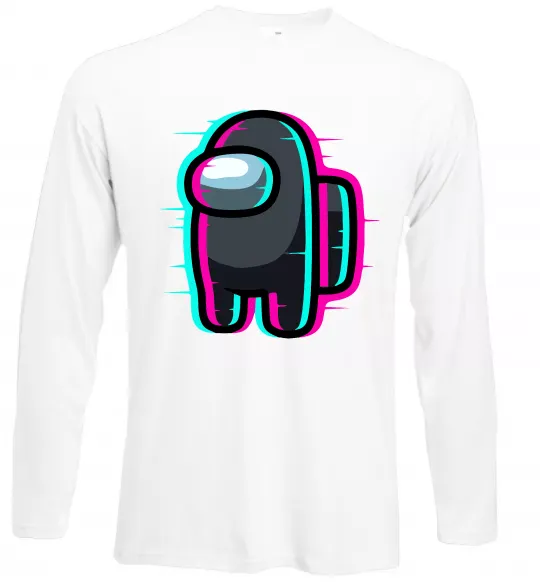 Лонгслів Among us glitch Білий фото