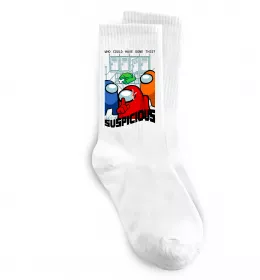 Носки Who could have done this Белый фото