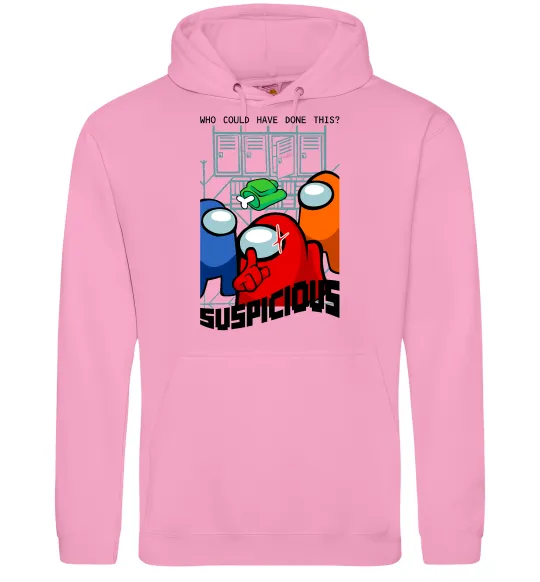 Жіноча толстовка (худі) Who could have done this Рожевий фото