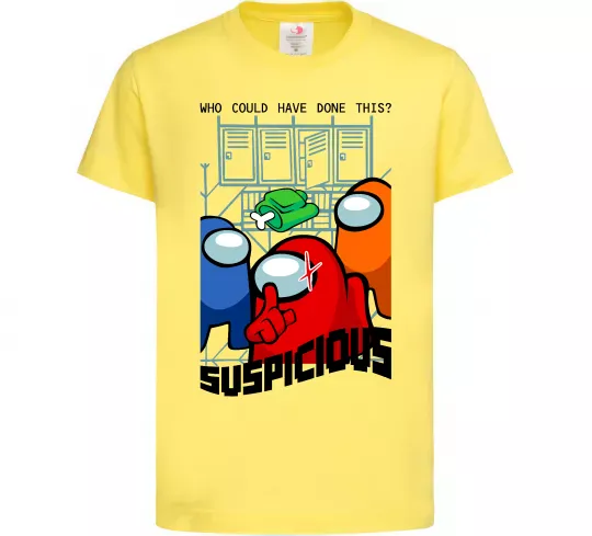 Детская футболка Who could have done this Лимонный фото