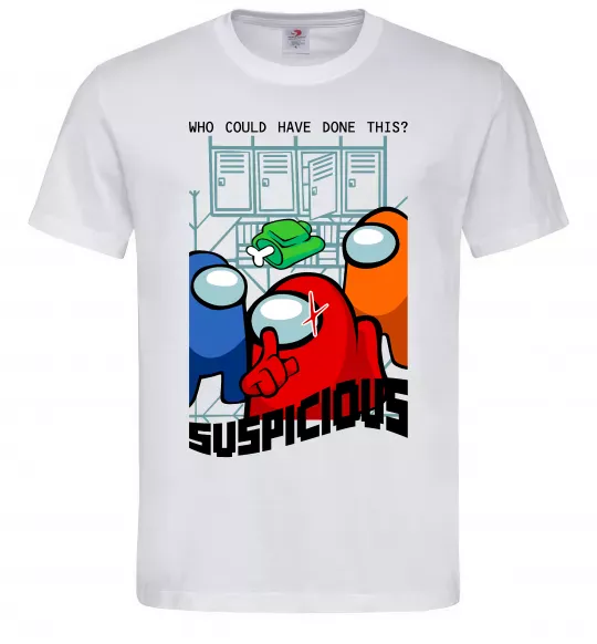 Чоловіча футболка Who could have done this Білий фото