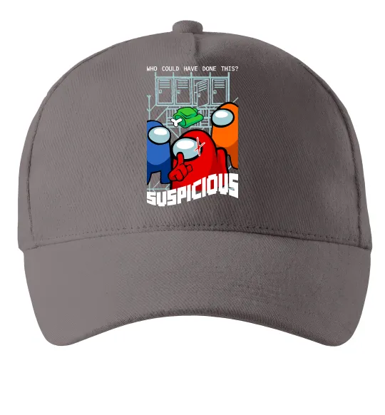 Кепка Who could have done this Сірий фото