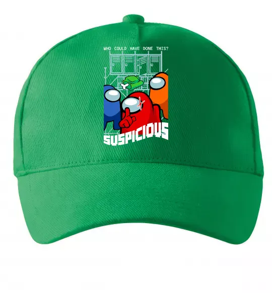 Кепка Who could have done this Зеленый фото