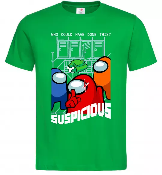 Чоловіча футболка Who could have done this Зелений фото