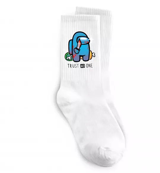 Носки Trust no one Белый фото