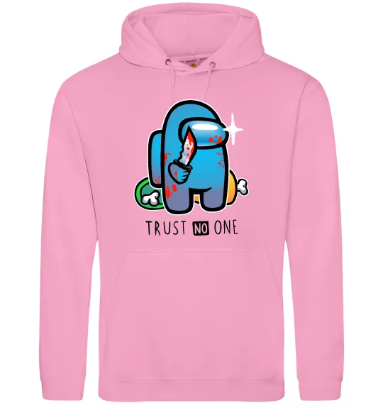 Мужская толстовка (худи) Trust no one Розовый фото