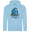 Мужская толстовка (худи) Trust no one Голубой фото