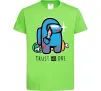 Детская футболка Trust no one Лаймовый фото