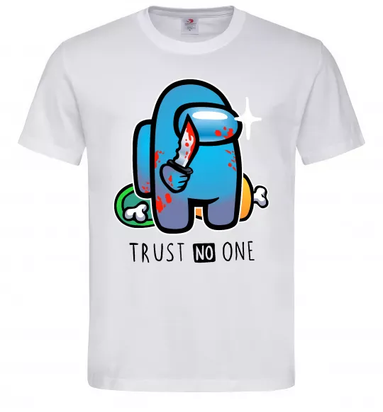 Чоловіча футболка Trust no one Білий фото