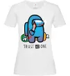 Жіноча футболка Trust no one Білий фото