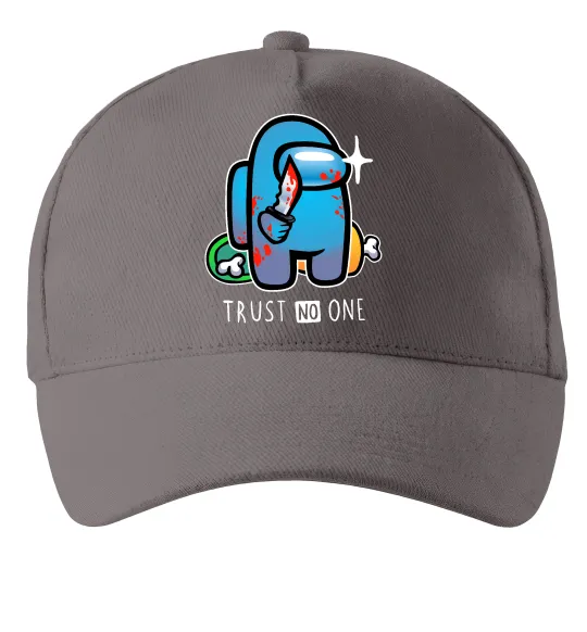 Кепка Trust no one Серый фото