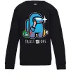 Детский Свитшот Trust no one Черный фото