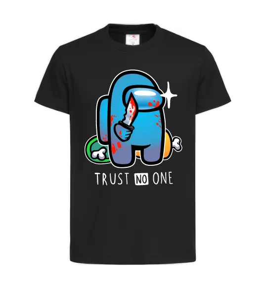 Дитяча футболка Trust no one Чорний фото