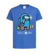 Дитяча футболка Trust no one Яскраво-синій фото