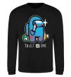 Світшот Trust no one Чорний фото