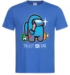 Чоловіча футболка Trust no one Яскраво-синій фото