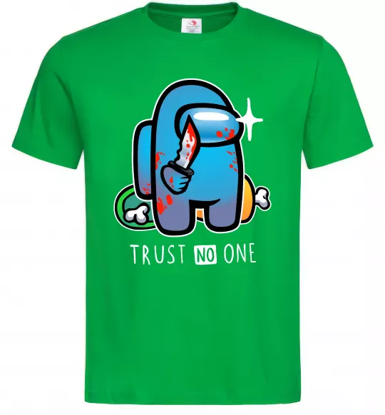 Чоловіча футболка Trust no one Зелений фото