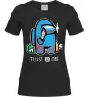Жіноча футболка Trust no one Чорний фото